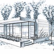 Casa. Escala de grises. Architecture project by abff6epd_smjgc - 04.13.2021