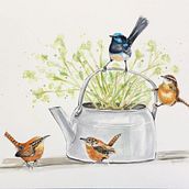 Mi Proyecto del curso: Acuarela artística para ilustración de aves. Un proyecto de Pintura a la acuarela de Gabriela Izurieta Rivero - 13.04.2021