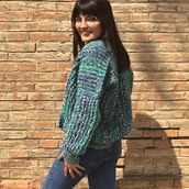 #HyggeCardigan terminado!!. Crochet project by Rebeca Oviedo Moreno - 04.14.2021