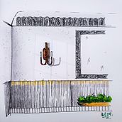 My project in Introduction to Freehand Architectural Design course . % kai_emkie tarafından hazırlanan Mimari İllüstras, on, Sanatsal Çizim, Perakende Tasarımı, Çizim, Mürekkep İllüstras, Ve onu projesi - 04.15.2021