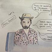 My project in Urban Sketching: Express Your World in a New Perspective course. Drawing, Traditional illustration, Portrait Drawing, Sketchbook, and Sketching project by L Shrubs - 04.14.2021