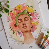 Blossom 2.0. Un proyecto de Ilustración tradicional, Ilustración botánica y Pintura a la acuarela de Gabriele Baptista - 22.07.2020