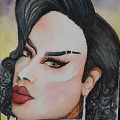 Meu projeto da Ariadne, do curso: Caderno de retratos em aquarela. Watercolor Painting project by Ariadne Comazzetto - 04.14.2021