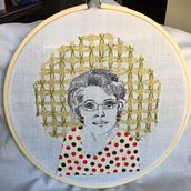 Mi Proyecto del curso: Creación de retratos bordados. Projekt z dziedziny Craft i  Haft użytkownika wilmaqn - 14.04.2021
