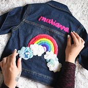 In these times of corona be the rainbow 🌈✨🍒 . Broderie de Made Flores - 04.14.2021