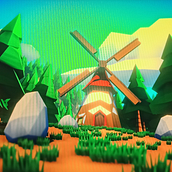 Mi Proyecto del curso: Modelado de escenarios low poly para videojuegos. Game Development project by Javier - 04.14.2021