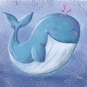 Blue Whale. Projekt z dziedziny Ilustracje dla dzieci użytkownika Pinar Ozkan - 14.04.2021