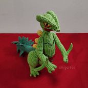 Pokemon - Sceptile. Crochê projeto de Claudia Cámez - 14.04.2021