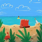 My project in Illustration and GIF Creation on Procreate course. 2D Animation project by Stella Kzm - 04.15.2021