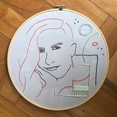 Autorretrato. Embroider project by jbrazdias - 04.14.2021