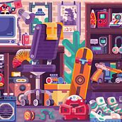 Back to 90s Puzzle. Vector Illustration project by Алексей Кругленя - 04.15.2021