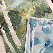 Mi Proyecto del curso:  Paisajes naturales en acuarela. Traditional illustration, and Watercolor Painting project by Nicté Kono - 04.15.2021