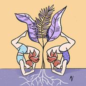 Yogui. Traditional illustration project by Melanie Vultorius - 04.03.2021