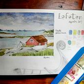 Il mio progetto del corso: Isole Lofoten . Pictură în acuarelă de Annalisa Dione - 04.15.2021
