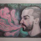 New project "Your Fluids"Paper,A4, colour pencils(15.04.2021). Artistic Drawing project by Juli Tokarenko - 04.15.2021