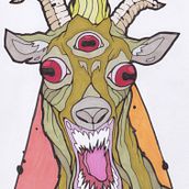 Demonic Goat Ein Projekt aus dem Bereich Design von Figuren und Traditionelle Illustration von Benjamin Stevens - 15.04.2021
