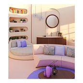 GAIA - Mi Proyecto del curso: Diseño de interiores con líneas curvas  . % lucyprado tarafından hazırlanan İç Dekoras, Ve on projesi - 04.15.2021