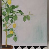 Lemontree . Een project van  Acr, lschilderij,  Botanische illustratie y  Tekening van Anja Stolz - 15.04.2021