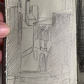 My project in Architectural Illustration with Watercolor course. Un proyecto de Ilustración tradicional, Bocetado, Dibujo, Pintura a la acuarela, Ilustración arquitectónica y Sketchbook de Simon Stephens - 28.06.2021