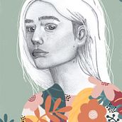 Mon projet du cours : Portrait au crayon, techniques de couleur et Photoshop . % Lysanne Arseneau tarafından hazırlanan Grafik Tasarım, Geleneksel illüstras, Ve on projesi - 04.15.2021