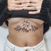 Il mio progetto del corso: Tatuaggio botanico con puntinismo. Tattoo Design project by Selena Franchini - 04.15.2021