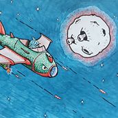 Sky bass. Een project van Traditionele illustratie van Gokhan Solak - 04.10.2020