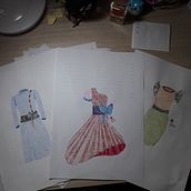 Coleção de vestidos / Dress colection. Figure Drawing, and Fashion Design project by kanasilveira2 - 04.15.2021