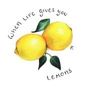 When life gives you lemons. Een project van  Tekening, Tekening met potlood, Realistische tekening, Traditionele illustratie y  Botanische illustratie van Aló González Santiesteban - 16.04.2021