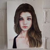 My project in Watercolor Portrait from a Photo course. Un progetto di Ricamo, Disegno realistico e Pittura ad acquerello di kshahan - 16.04.2021