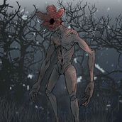 Nuevos amigos, Demogorgon   Ein Projekt aus dem Bereich Digitale Zeichnung von Randall Barquero Solera - 16.04.2021