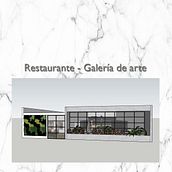 Restaurante - Galería de arte. Projekt z dziedziny Architektura wnętrz użytkownika Emmanuel Ruiz García - 16.04.2021