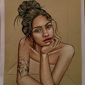 Primeros pasos de Ilustración con pastel y lápices de colores. Drawing, Pencil Drawing, Portrait Drawing, and Traditional illustration project by sonia.robles.2 - 04.16.2021