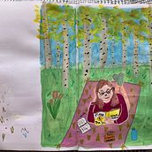 Reading Outside: final project . Drawing project by lacy_lee - 04.16.2021