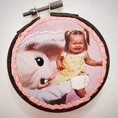 My project in Photo Embroidery on Fabric course. Embroider project by Demmi Dupri - 04.17.2021