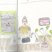 My project in Exploratory Sketchbook: Find Your Drawing Style course. Sketchbook project by Virginia Ferguson - 04.17.2021