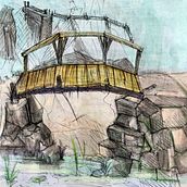 The Bridge. Un proyecto de Ilustración digital de Mahmus Shuaib - 17.04.2021