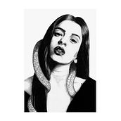 Retrato realista con bolígrafo: Rosalía. Drawing, Traditional illustration, Portrait Drawing, Realistic Drawing, and Artistic Drawing project by Bárbara Ibáñez - 04.17.2021