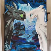 Dragons . Een project van  Acr, lschilderij y  Tekening van Anja Stolz - 17.04.2021