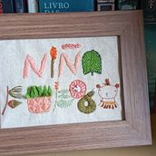 Niña Fuego. Embroider project by Sintia Piol - 04.22.2021