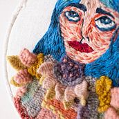 Ilustración textil. Embroider, Drawing, Traditional illustration, Textile D, eing, and Color Theor project by Chel Salinas - 04.17.2021