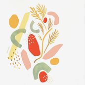 NATURE ABSTRACT. Een project van Traditionele illustratie van Blanca Ros - 17.04.2021