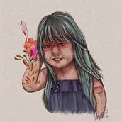 Mi Proyecto del curso: Retrato ilustrado con Procreate. Fine Arts, Drawing, Pencil Drawing, Digital Drawing, and Digital Painting project by paolavale_m - 08.08.2020