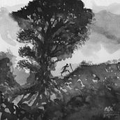 Il mio progetto del corso: Illustrazione a inchiostro di china con influenza giapponese, Il viandante  e la casa stregata. Ink Illustration, Traditional illustration, and Drawing project by Antonella Antonioni - 04.15.2021