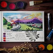 Mi Proyecto del curso: Cuaderno de viaje en acuarela. Naturalistic Illustration project by Génesis T. Villalobos - 04.18.2021