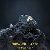 Prowler - Doom (Modelado en Zbrush). Een project van  3D-modellering van Erick Uribe Sànchez - 19.04.2021