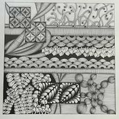 zentangle 1. Ink Illustration project by Alida Bernardi - 04.18.2021