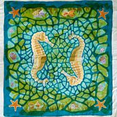Pintura sobre seda. Un proyecto de Artesanía, Creatividad, Dibujo artístico, Diseño de producto, Pintura y Teñido Textil de Eva Fernández Galán - 25.06.2002