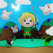 The Legend Of Zelda. 3D project by plankthondesign - 04.18.2021