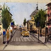 mi proyecto final. Un projet de Illustration architecturale , et Aquarelle de Pavel Rudnev - 19.04.2021