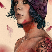 My Course Project: Illustrated Portrait with Procreate. Un progetto di Disegno di ritratti, Disegno digitale e Illustrazione tradizionale di Ekaterina Travnikova - 19.04.2021